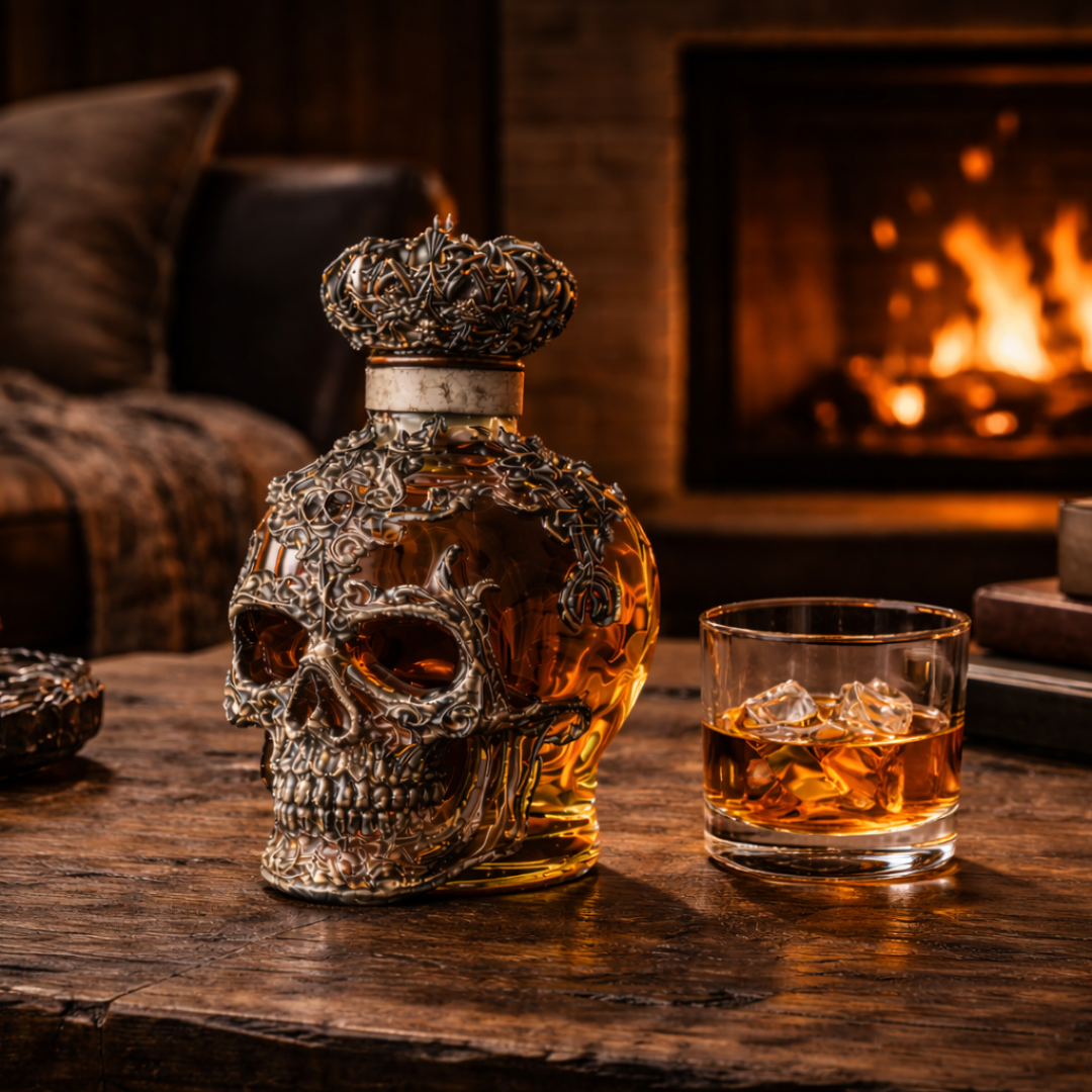 Whiskykaraffel – Kranie-udgave