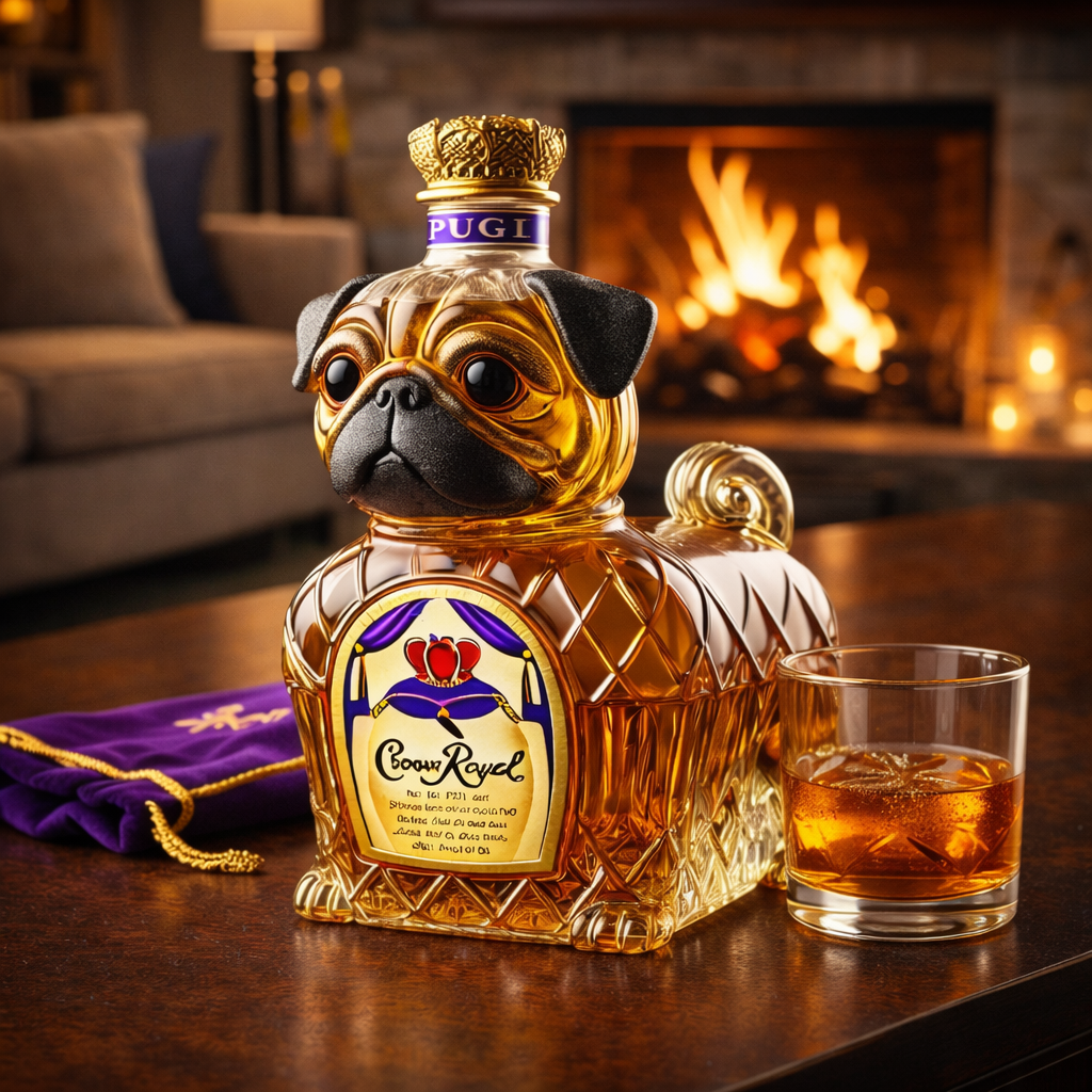 Whiskykaraffel – Fransk bulldog-udgave