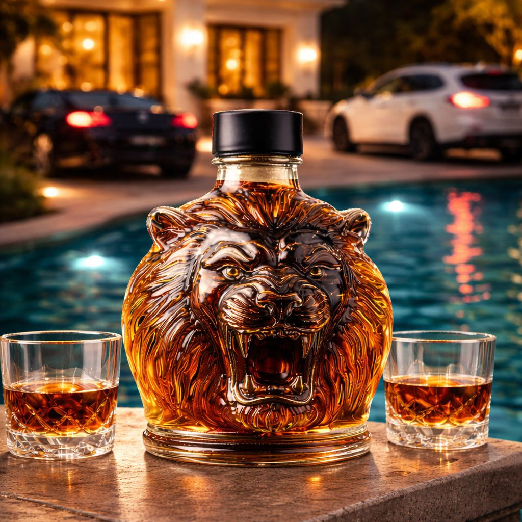 Whiskykaraffel – Løve-udgave