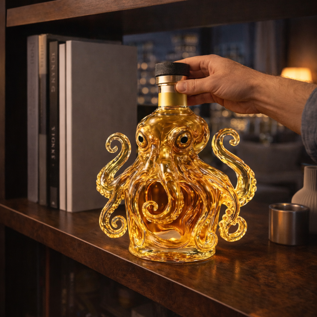 Whiskykaraffel – Blæksprutte-udgave