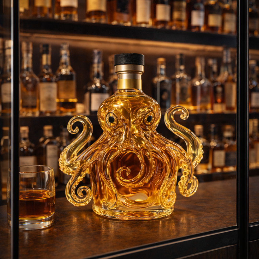 Whiskykaraffel – Blæksprutte-udgave