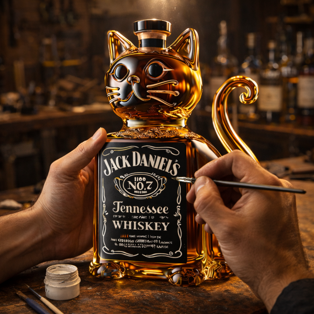 Whiskykaraffel – Katte-udgave