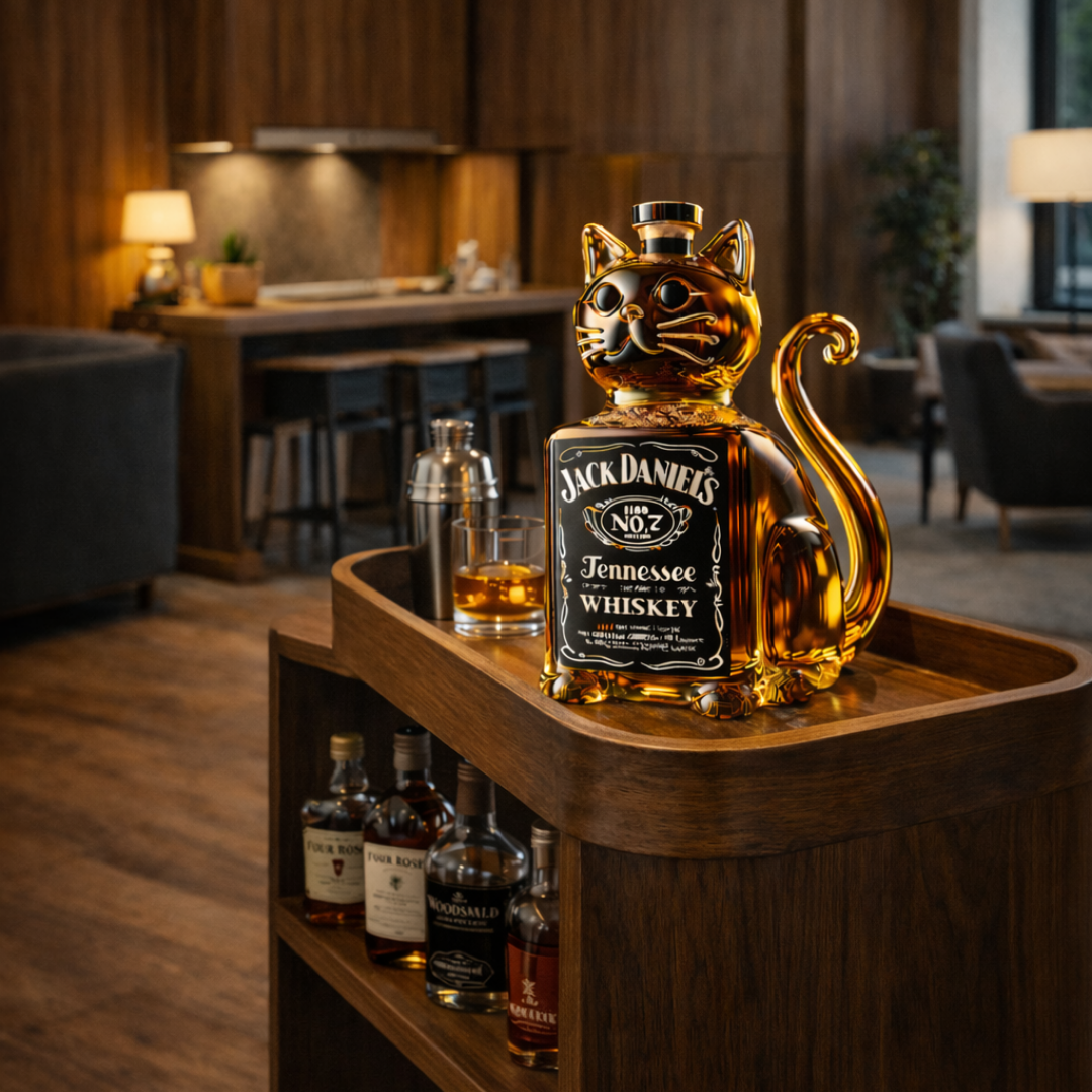Whiskykaraffel – Katte-udgave