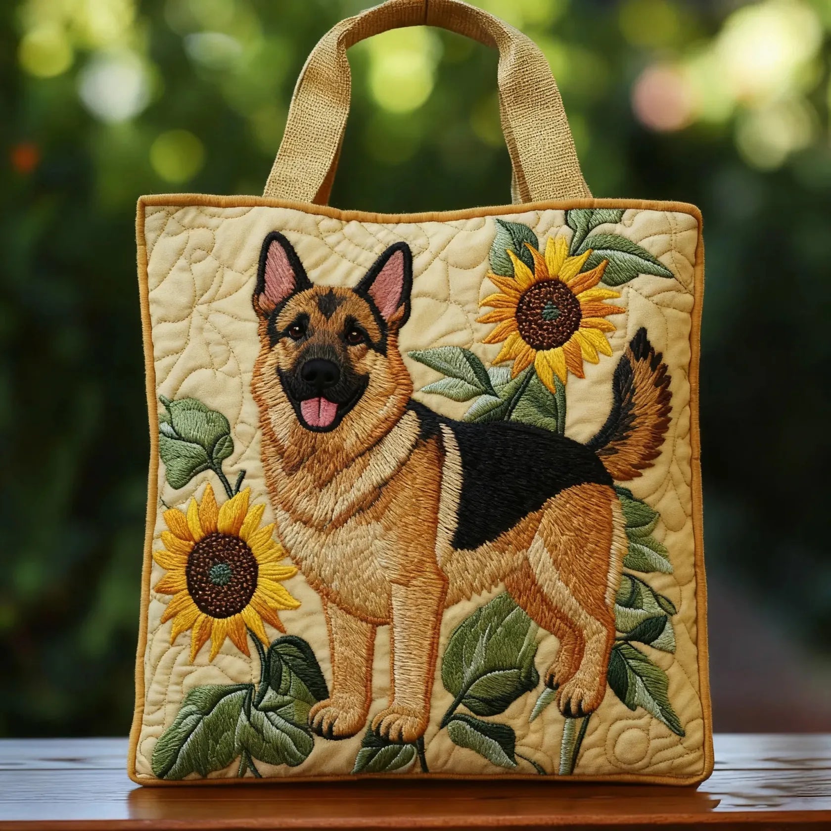 Håndlavet Taske med Schæferhund