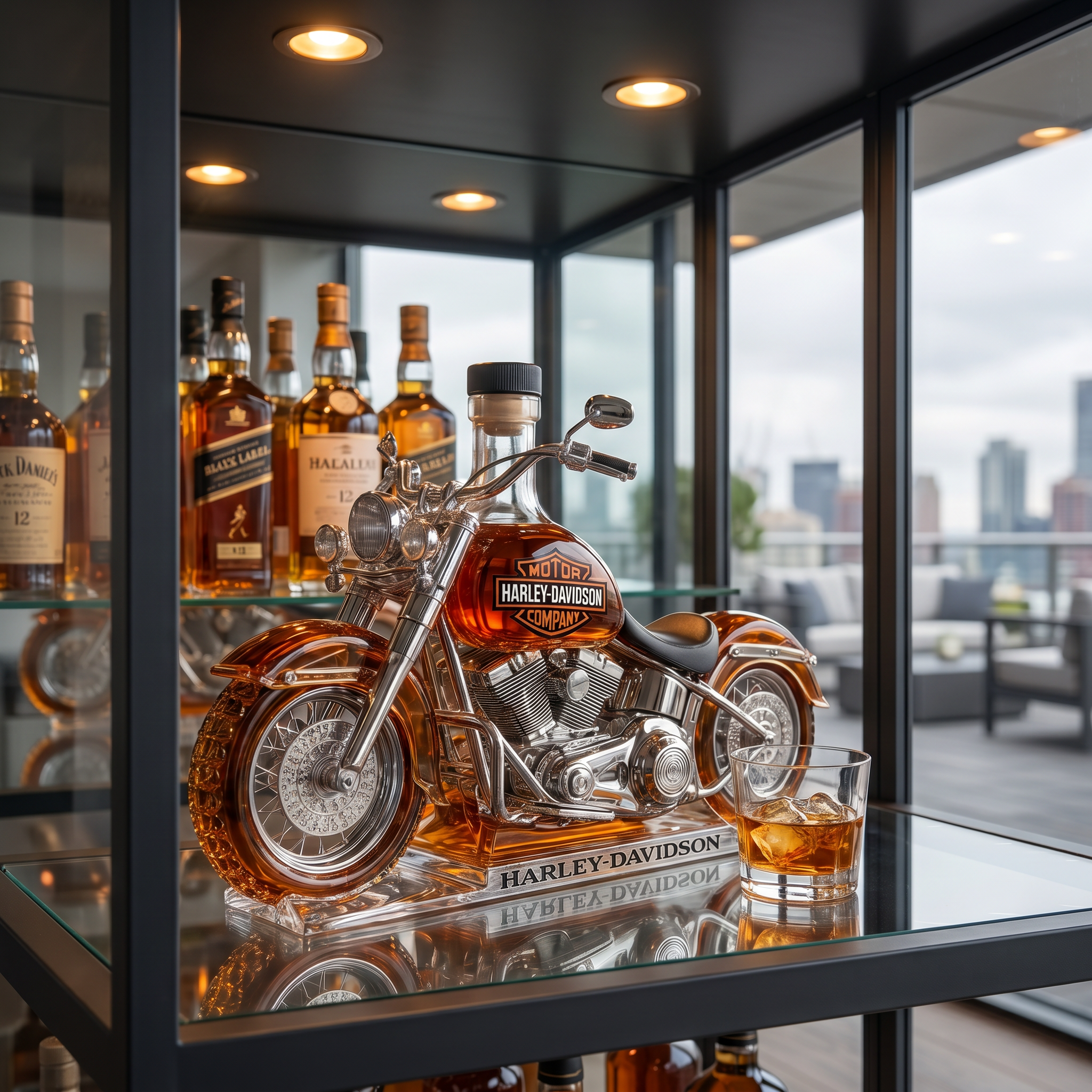 Whiskykaraffel – Harley-Davidson-udgave
