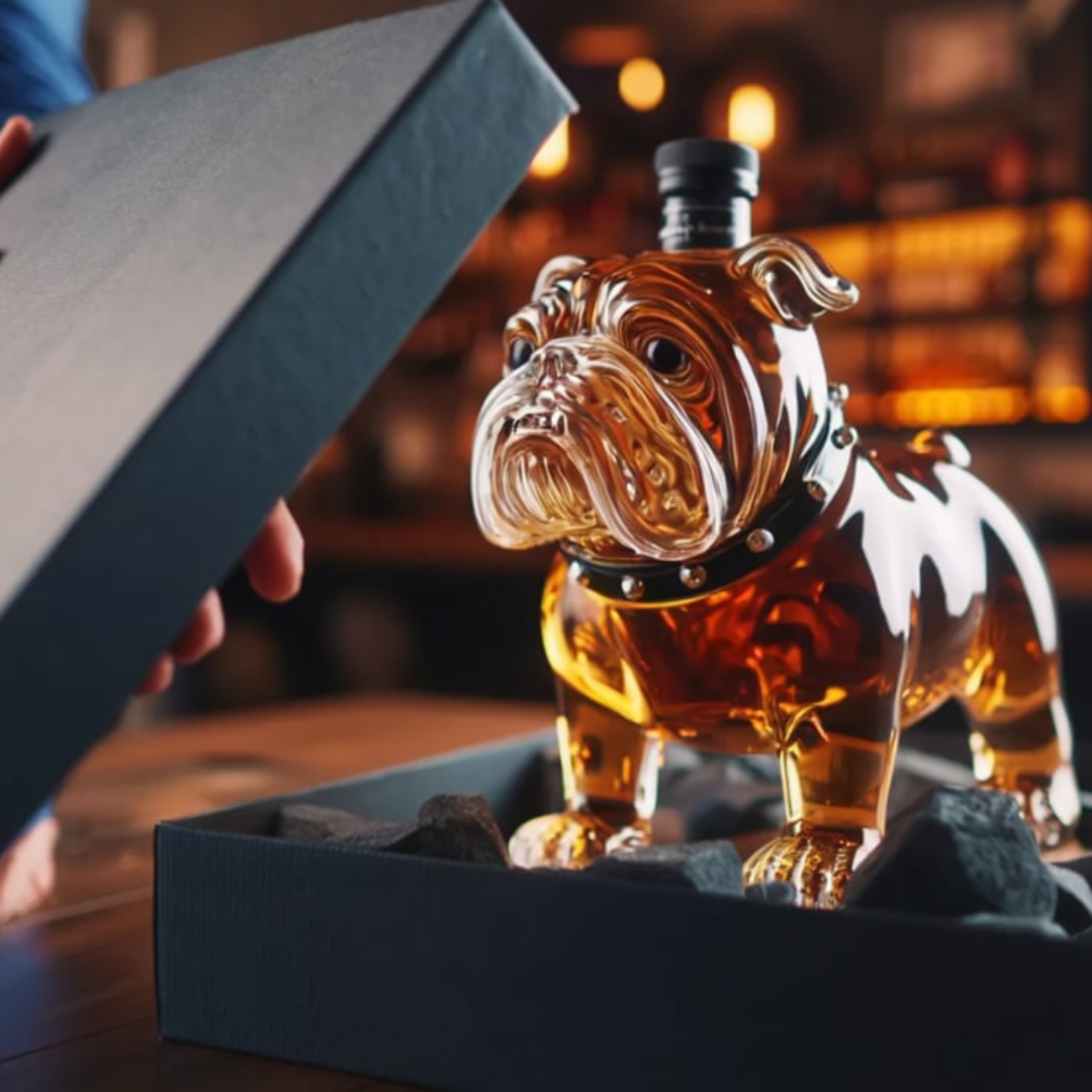 Whiskykaraffel – Bulldog-udgave