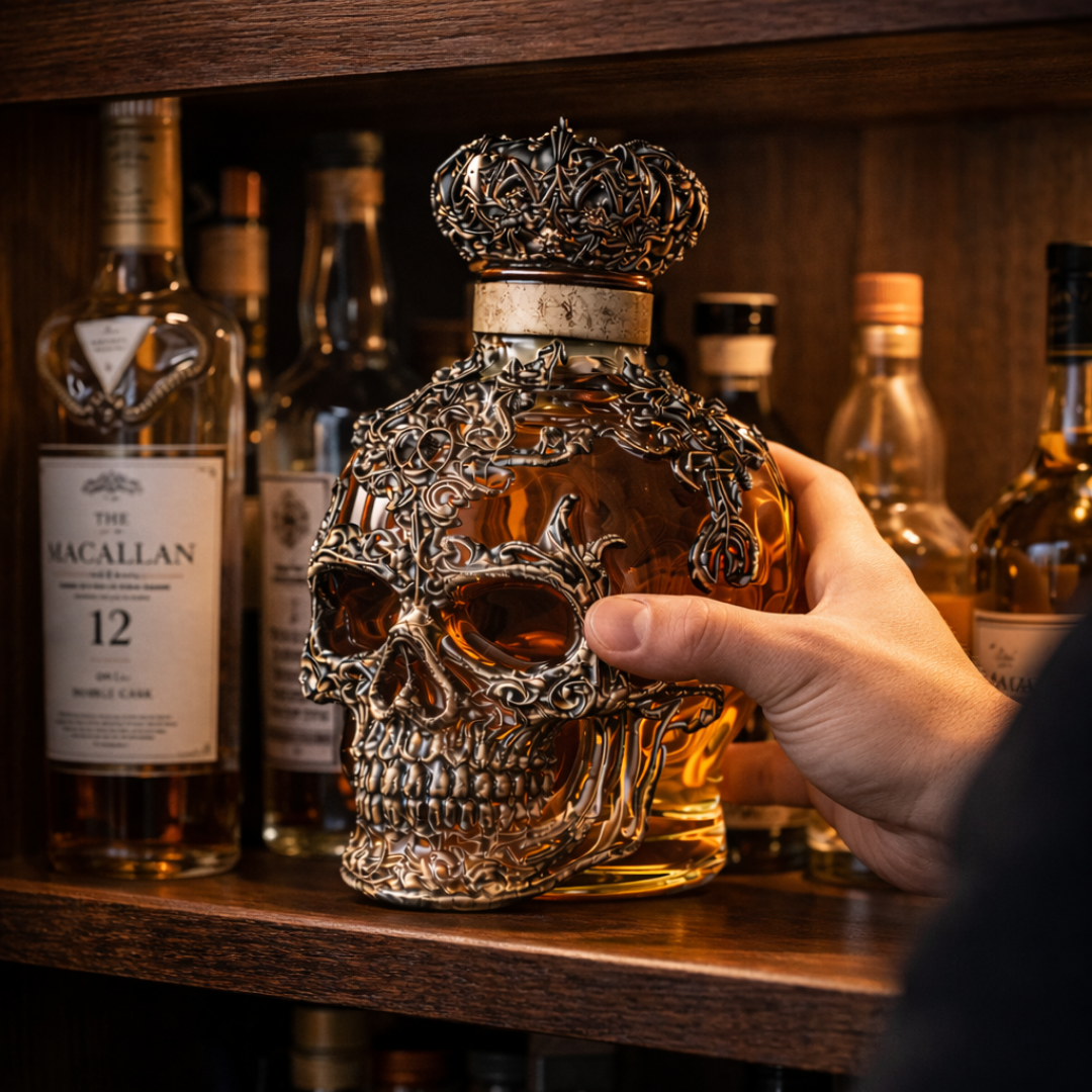 Whiskykaraffel – Kranie-udgave