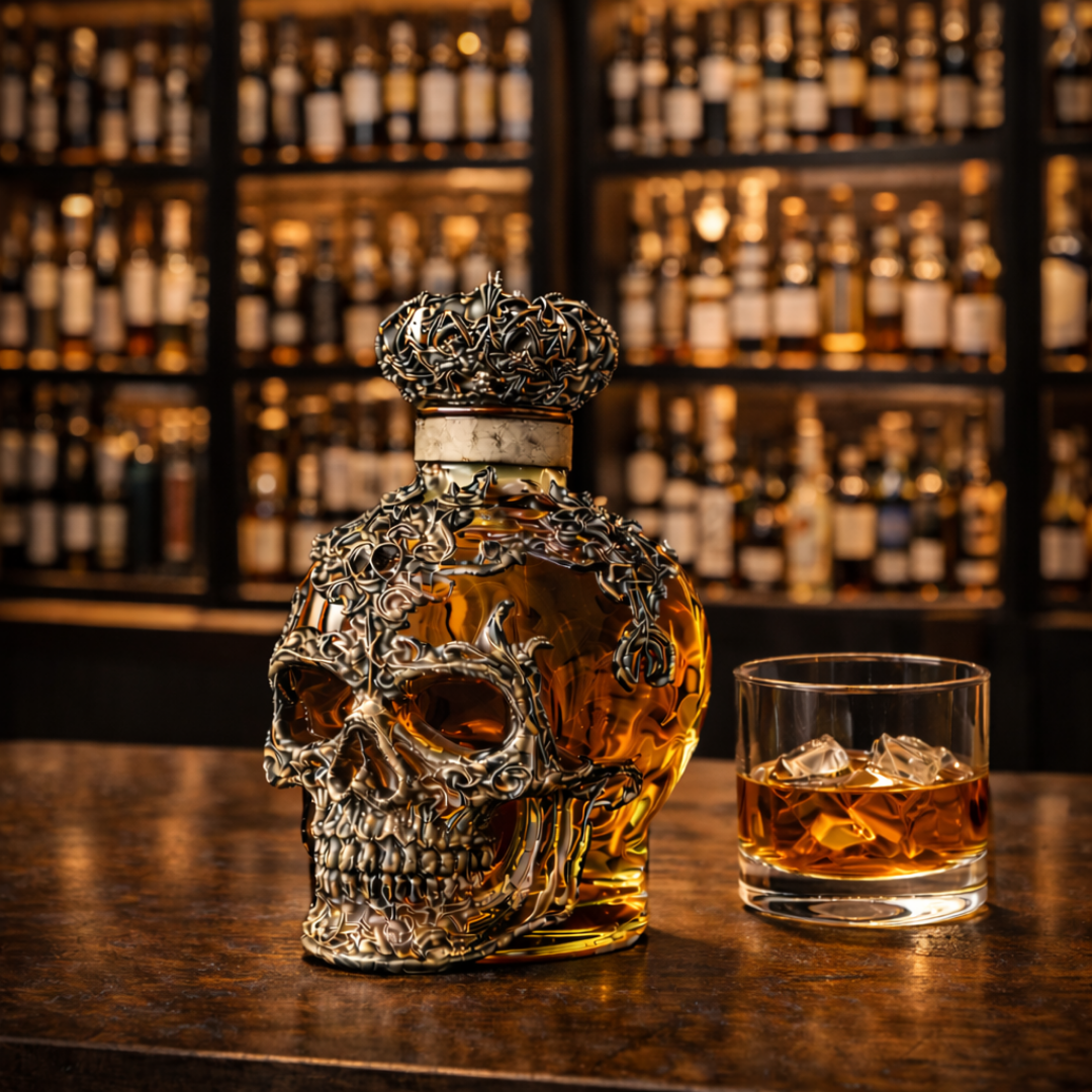 Whiskykaraffel – Kranie-udgave