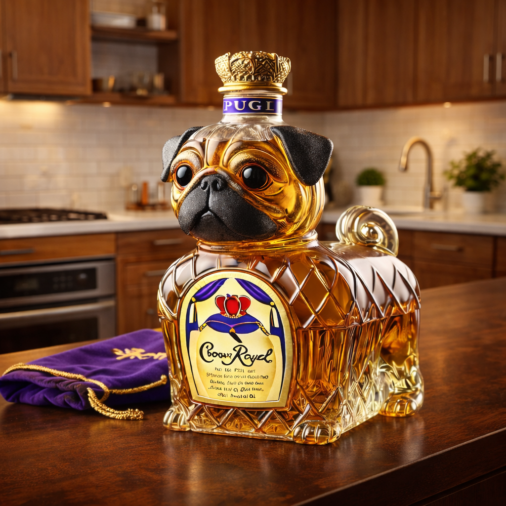 Whiskykaraffel – Fransk bulldog-udgave