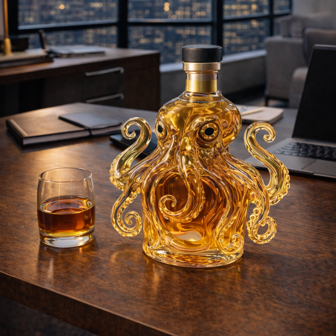 Whiskykaraffel – Blæksprutte-udgave