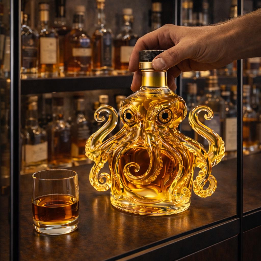 Whiskykaraffel – Blæksprutte-udgave