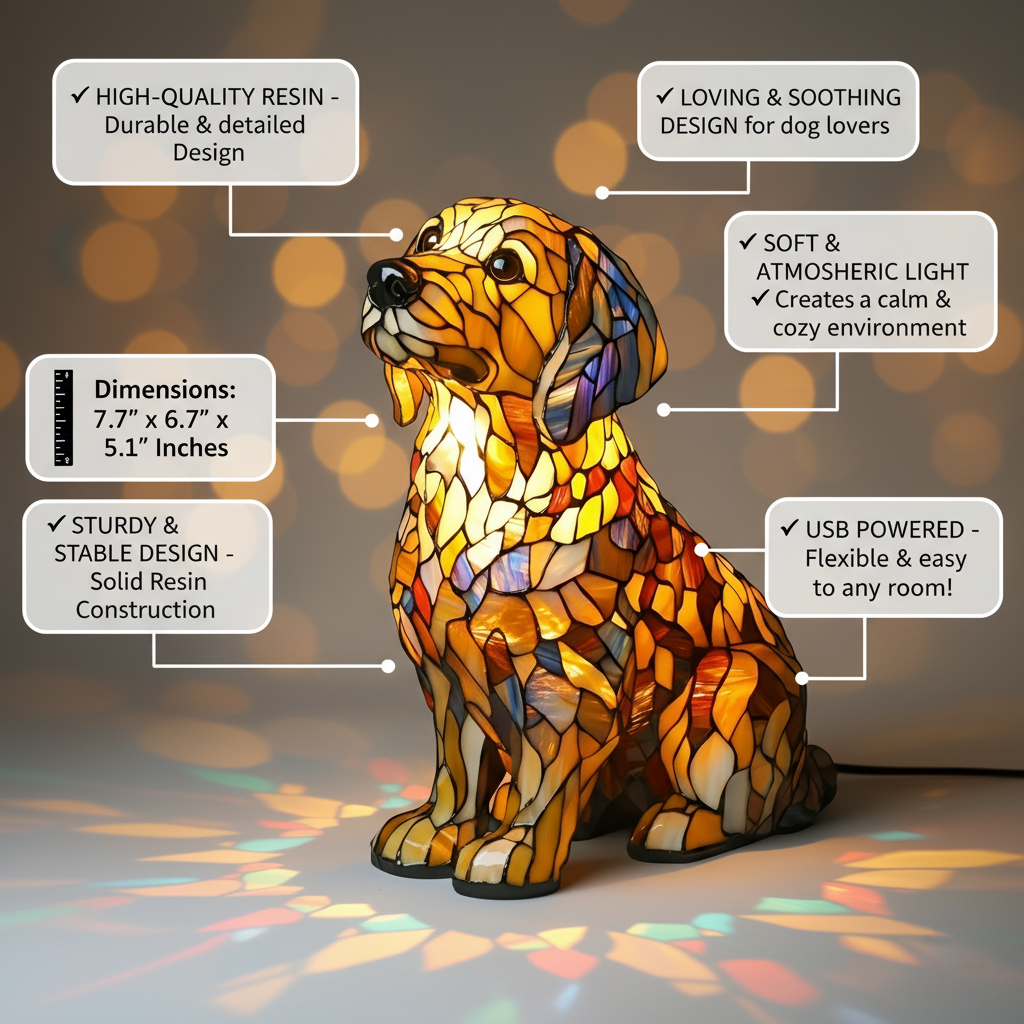 Lily den Åndelige Golden Retriever-Figur