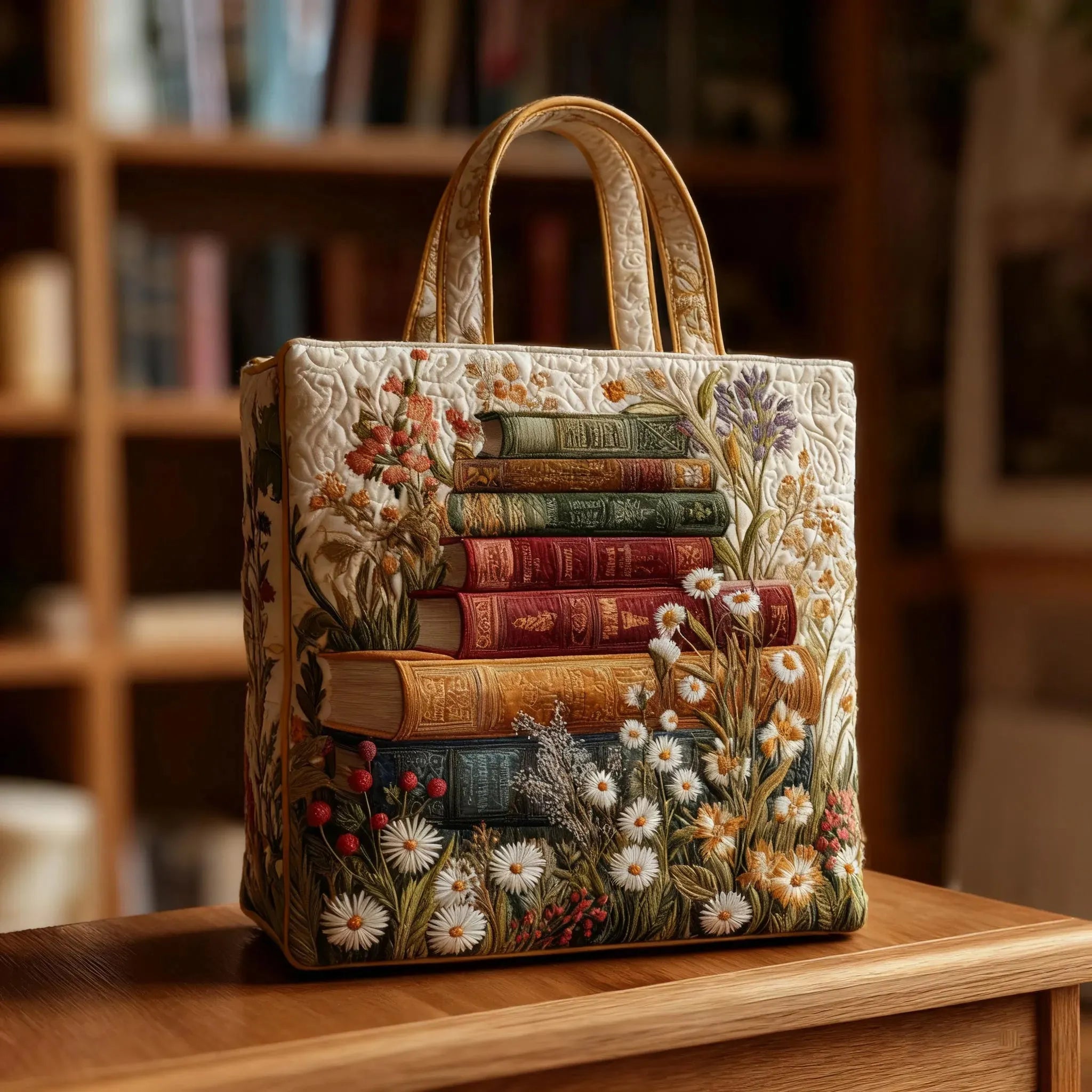 Håndlavet Taske med Blomsterprint